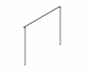 Supa Fold Post Kit Adjustable - Pebble